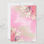 Exotische Ananas Save The Date (Rückseite)