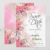 Exotische Ananas Save The Date (Vorne/Hinten)