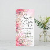 Exotische Ananas Save The Date (Stehend Vorderseite)