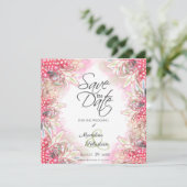 Exotische Ananas Save The Date (Stehend Vorderseite)