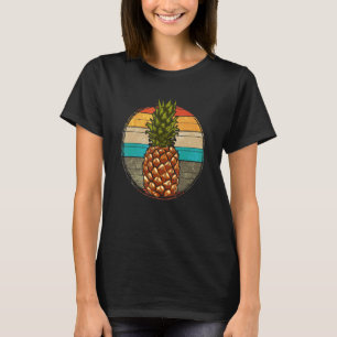 Exotische Ananas Sommerfrucht Retro-Ananas T-Shirt