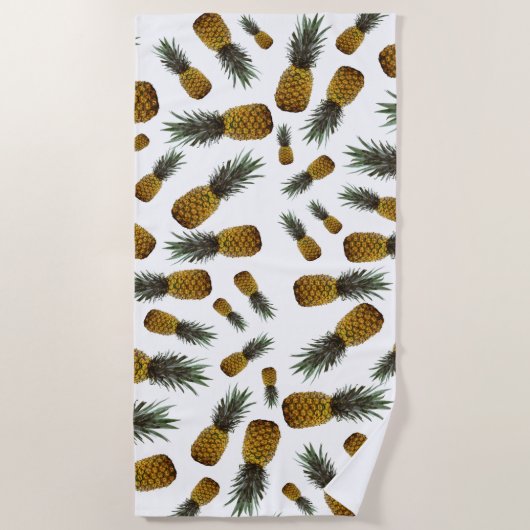 Exotische Ananas Strandtuch (Vorderseite)