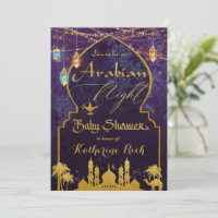 Exotische arabische Nächte Lanterns Babydusche