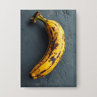 Exotische Banane liegt auf einer grauen Oberfläche Button