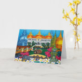 Exotische Bangkok-Gruß-Karte Karte (Gelbe Blume)