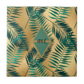 Exotische Blätter Fliese (Vorderseite)