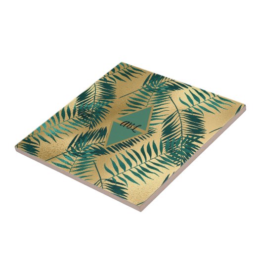 Exotische Blätter Fliese (Seite)