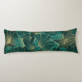 Exotische Blätter für Grün und Tones Seitenschläferkissen (Rückseite)