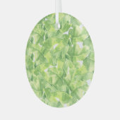 Exotische Blätter: Nahtlose Wasserfarbe Ornament Aus Glas (Vorderseite links)