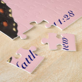 Exotische Blauer Schmetterling Puzzle (Seite)