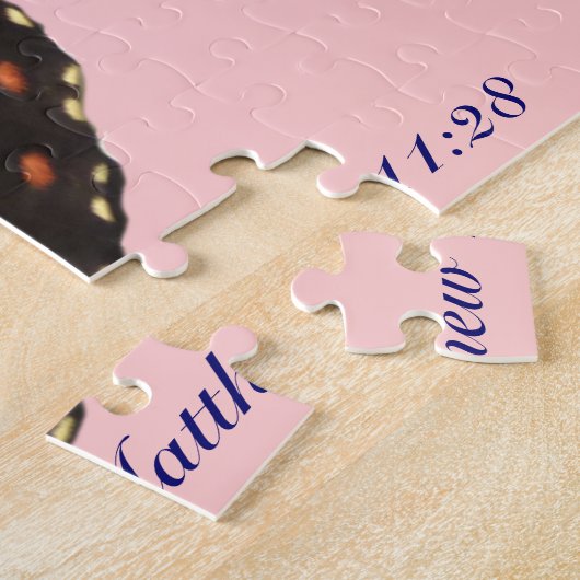 Exotische Blauer Schmetterling Puzzle (Seite)