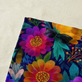 Exotische Blume blüht farbenfrohe Blumenpracht Nam Strandtuch (Beispiel)