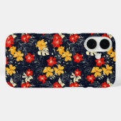 Exotische Blume Blumenmuster Case-Mate iPhone Hülle (Rückseite (Horizontal))