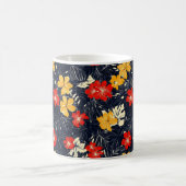 Exotische Blume Blumenmuster Kaffeetasse (Mittel)