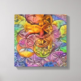 Exotische Blume des Lebens Leinwanddruck