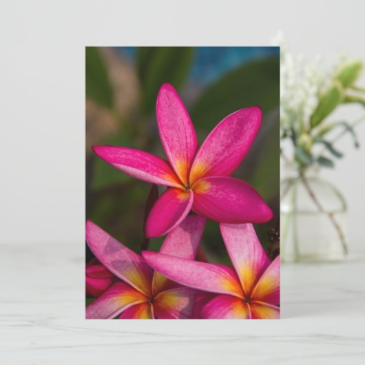 Exotische Blume Einladung (Stehend Vorderseite)