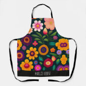 Exotische Blume Farbmuster Schürze (Vorderseite)