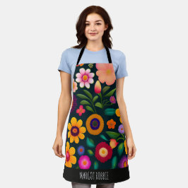 Exotische Blume Farbmuster Schürze