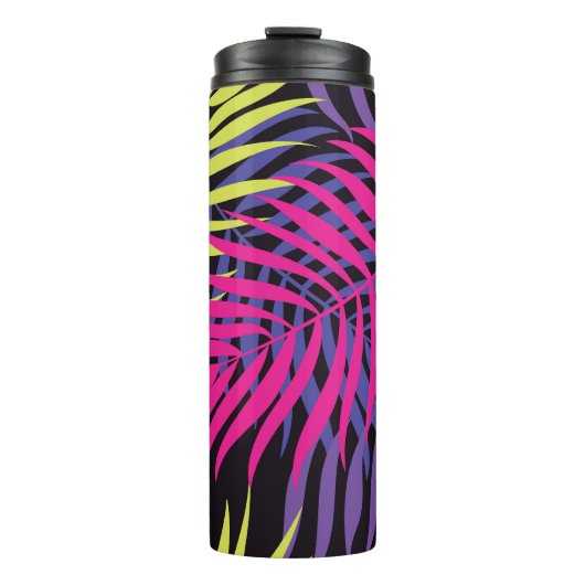 Exotische Blume: Flucht vor Jungle Pattern Thermosbecher (Vorderseite)