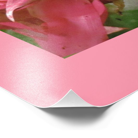 Exotische Blume Fotodruck (Ecke)