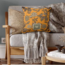 Exotische Blume im Herbst Anpassen von Monogramm