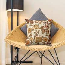 Exotische Blume im Herbst Anpassen von Monogramm