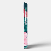 Exotische Blume Monogramm Pink Case-Mate iPhone Hülle (Rückseite / Links)