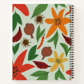 Exotische Blume Notizblock (Rückseite)