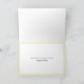 Exotische Blume Personalisiert Happy Birthday Card Karte (Innenseite)