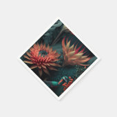 Exotische Blume. Serviette (Ecke)