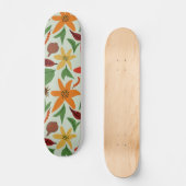 Exotische Blume Skateboard (Vorderseite)