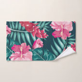 Exotische Blume Sommerdesign Badhandtuch Set (Handtuch)