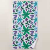 Exotische Blume Strandtuch (Vorderseite)