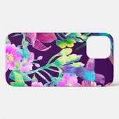 Exotische Blume und Vögel Case-Mate iPhone Hülle (Rückseite (Horizontal))