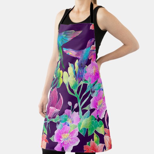 Exotische Blume und Vögel Schürze (InSitu)