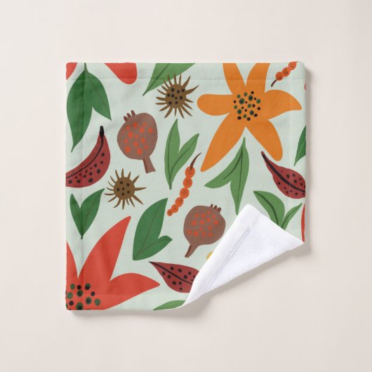 Exotische Blume Waschlappen (Waschlappen)