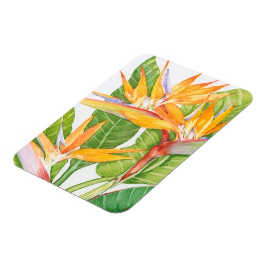 Exotische Blume Wasserfarbe Magnet (Linke Seite)