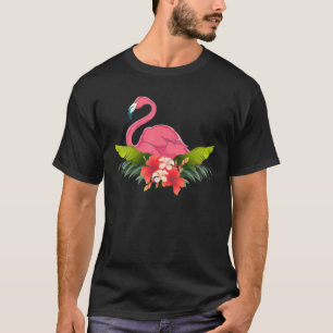 Exotische Blume Zoo Tier Lover Tropical Bird Flam T-Shirt