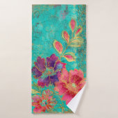Exotische Blumen Design Badetuch Badehandtuch (Badehandtuch)