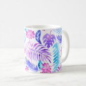 Exotische Blumen Kaffeetasse (VorderseiteRechts)