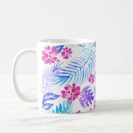 Exotische Blumen Kaffeetasse (Links)