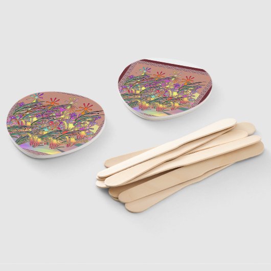 Exotische Blumengarten Fächer (Non-assembled)