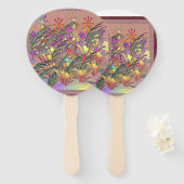 Exotische Blumengarten Fächer (Vorne und Hinten)