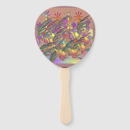 Exotische Blumengarten Fächer