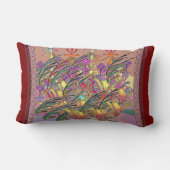Exotische Blumengarten Lendenkissen (Rückseite)