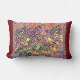 Exotische Blumengarten Lendenkissen