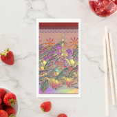 Exotische Blumengarten Serviette (Beispiel)