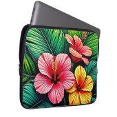 Exotische Blumengarten-Träume Laptopschutzhülle (Vorne Rechts)