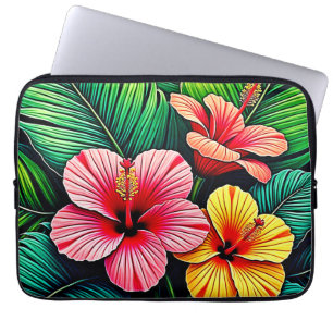 Exotische Blumengarten-Träume Laptopschutzhülle