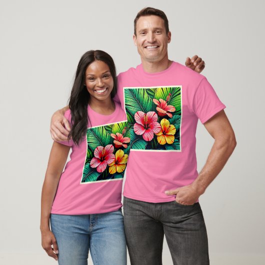 Exotische Blumengarten-Träume T-Shirt (Unisex)